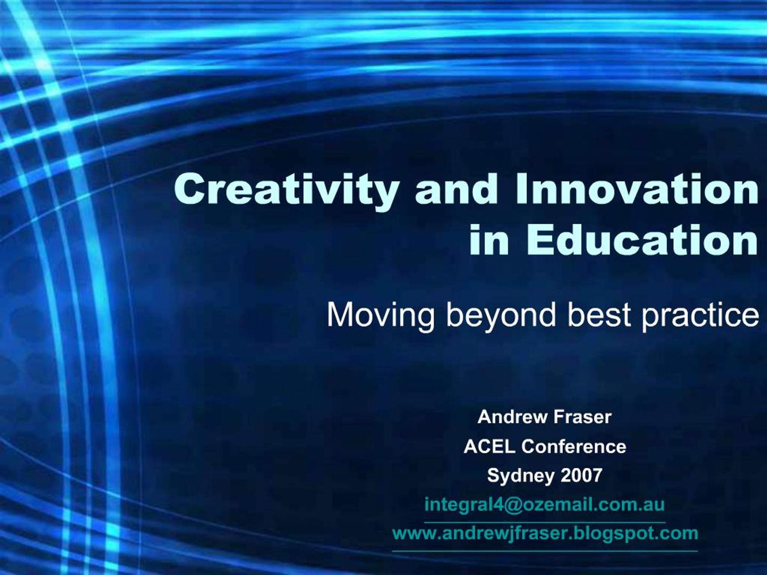 PPT - Creativity and Innovation in Education PowerPoint Presentation ...
