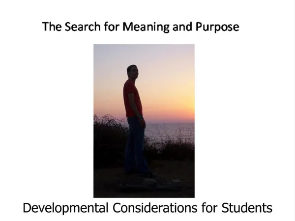 Developmental Considerations for Students