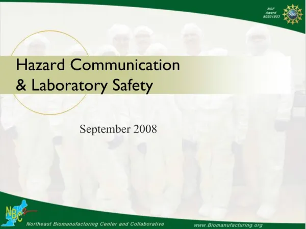 Hazard Communication Laboratory Safety
