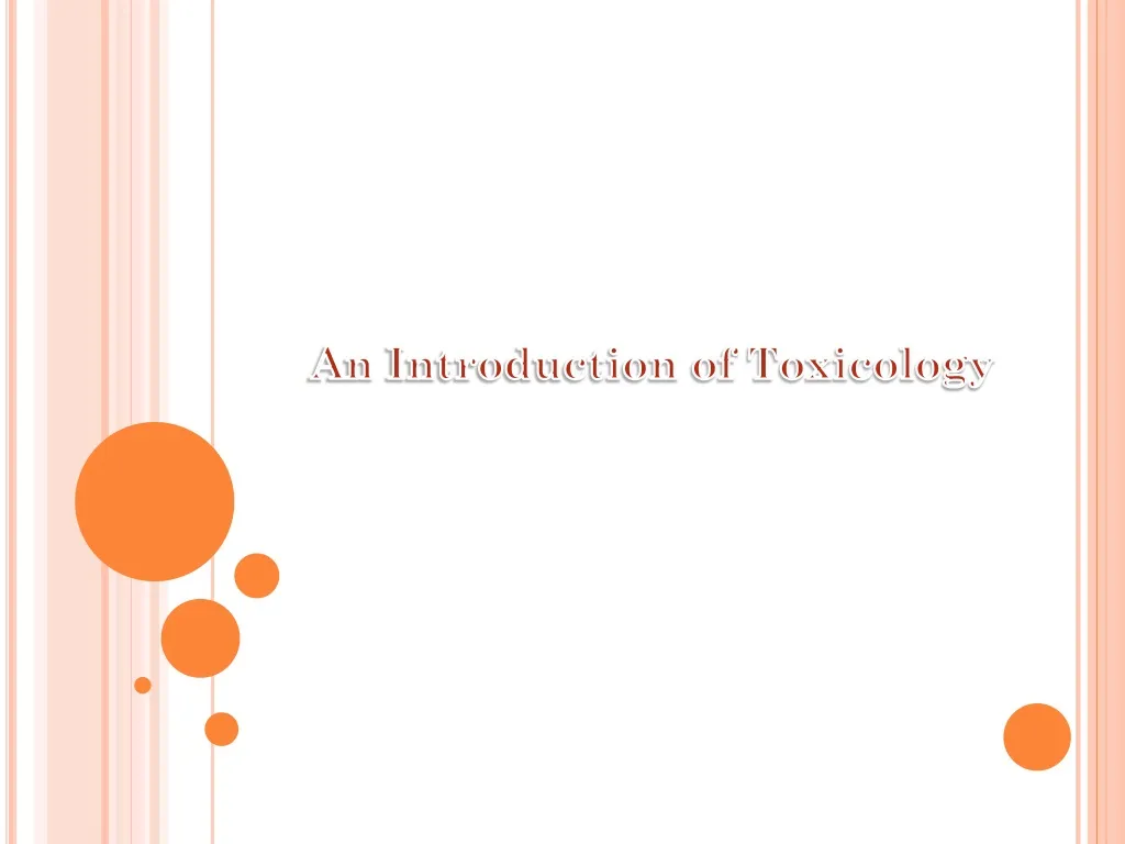 an introduction of toxicology