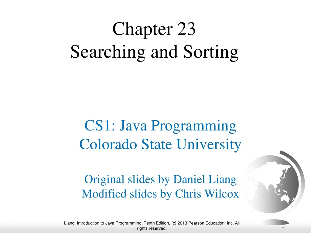 chapter 23 searching and sorting