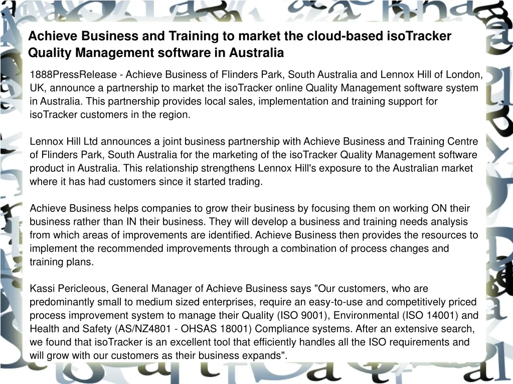 achieve business and training to market the cloud