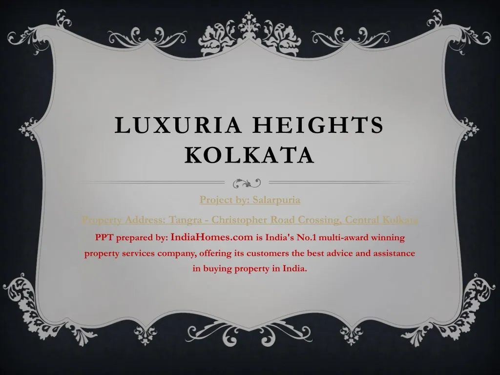 luxuria heights kolkata