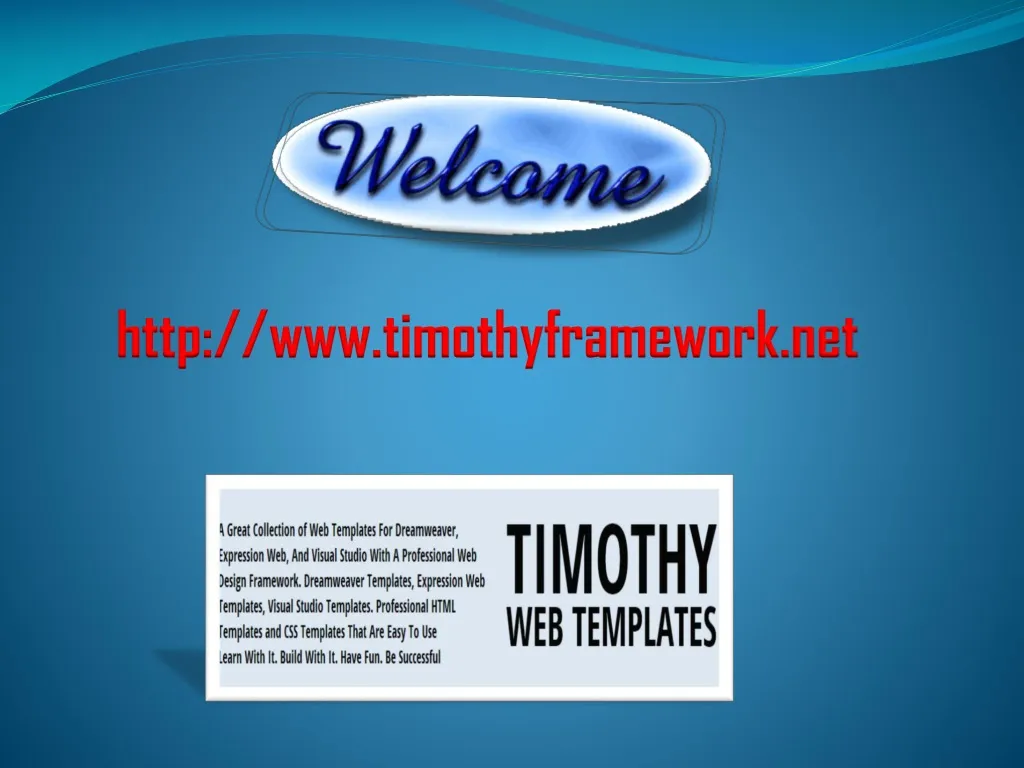 http www timothyframework net