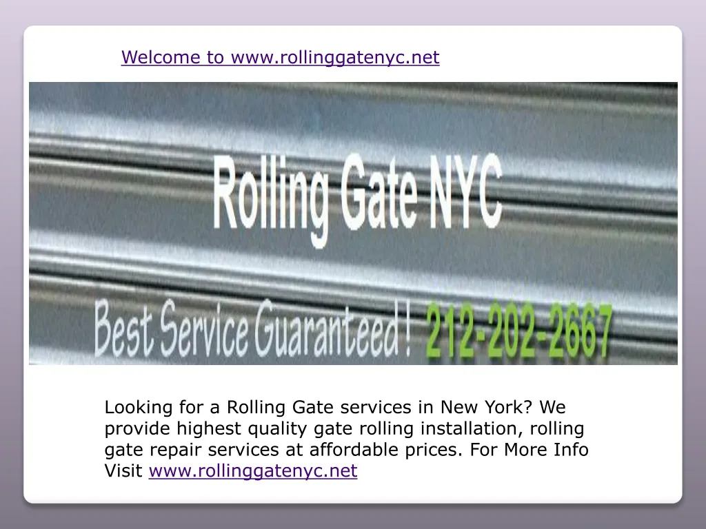 welcome to www rollinggatenyc net