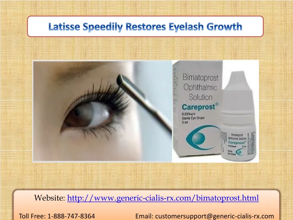 latisse speedily restores eyelash growth