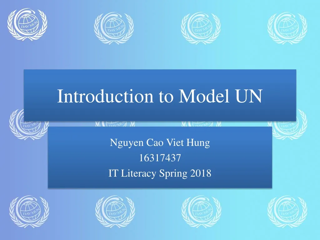 introduction to model un