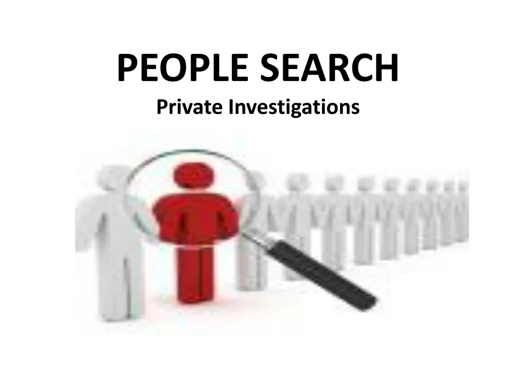 people search private investigations