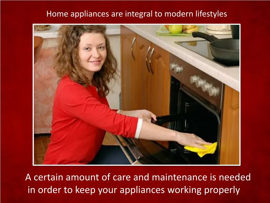home appliances are integral to modern lifestyles