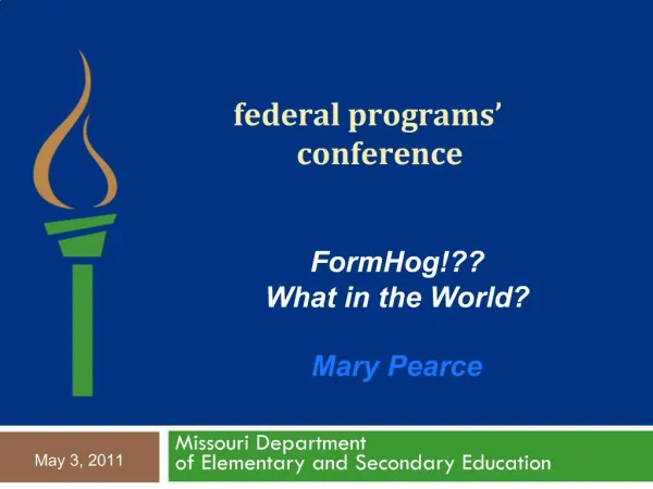 Federal programs conference