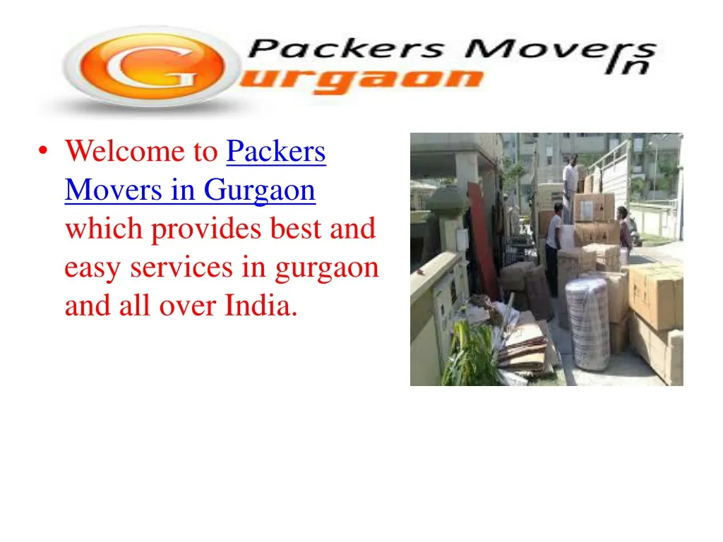 welcome to packers movers in gurgaon which