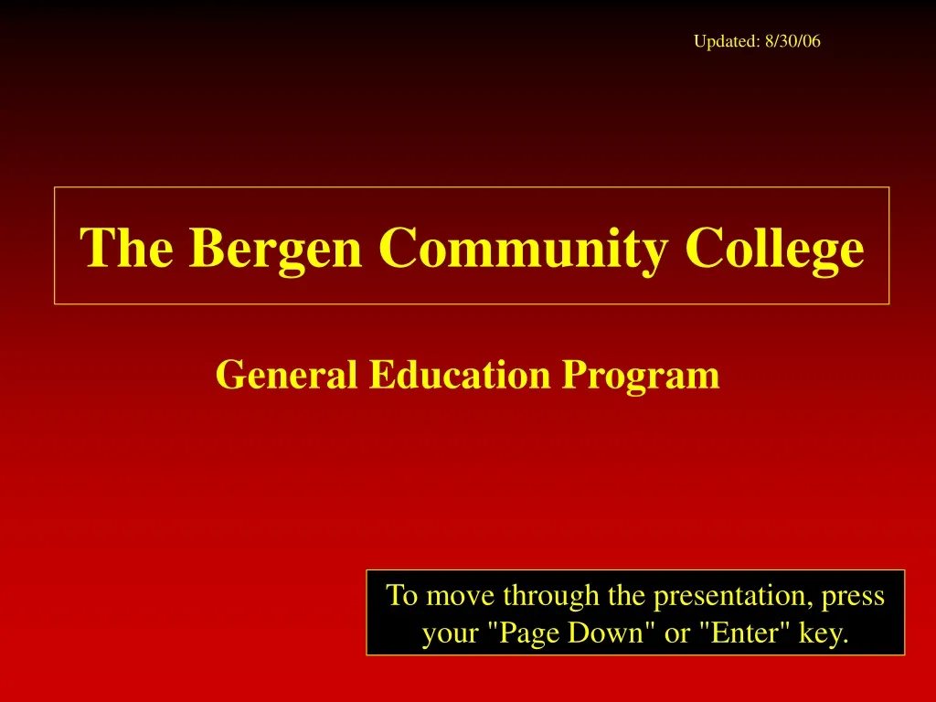 the bergen community college