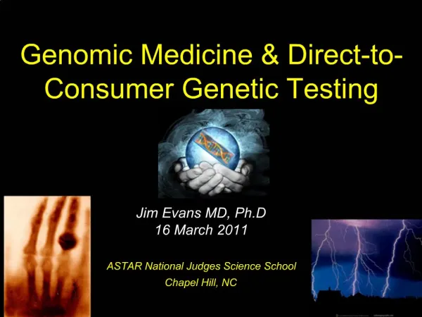 Genomic Medicine Direct-to-Consumer Genetic Testing