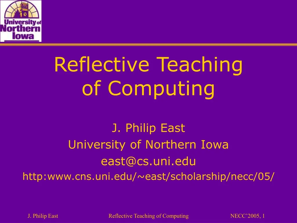 reflective teaching of computing