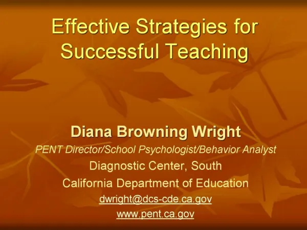 Effective Strategies for Successful Teaching