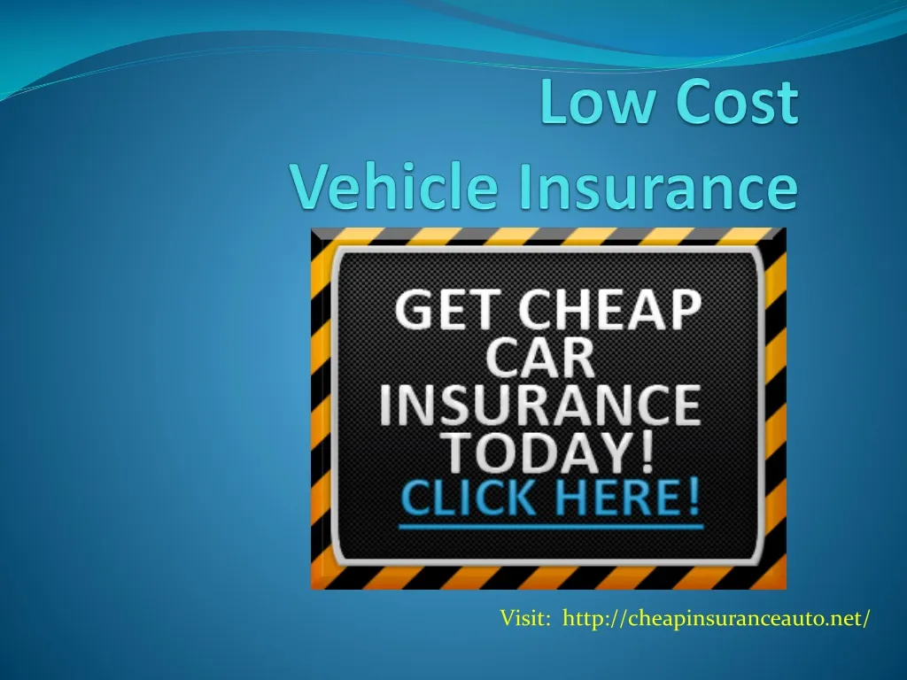 low cost vehicle insurance