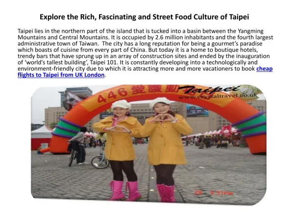 Explore the Rich, Fascinating and Street Food Culture of Tai