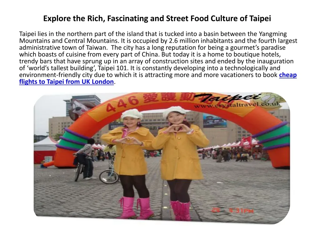 explore the rich fascinating and street food culture of taipei