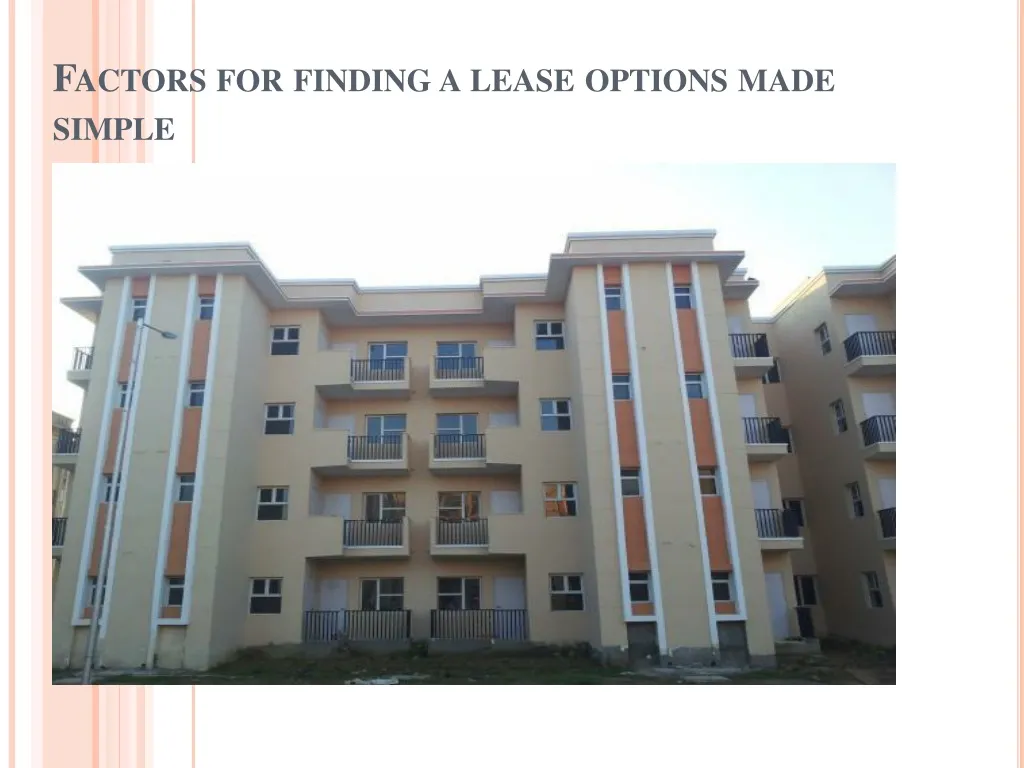 factors for finding a lease options made simple