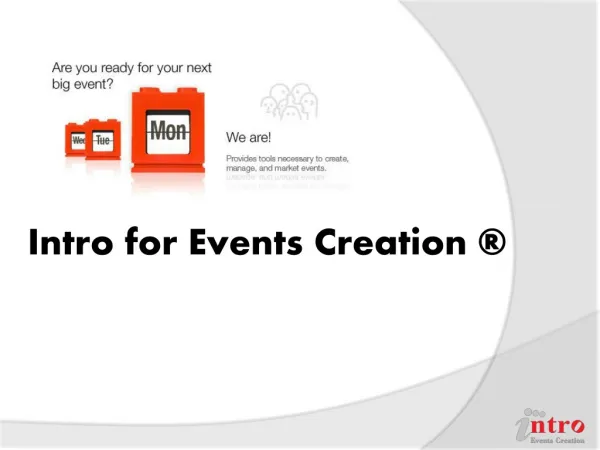 INTRO for events creation & management_PROFILE