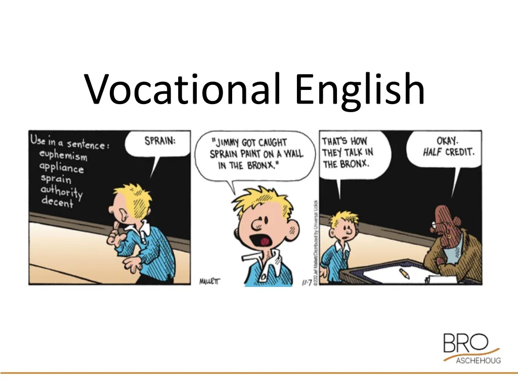 vocational english