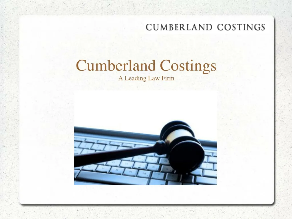 cumberland costings a leading law firm