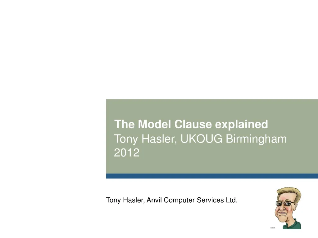 the model clause explained