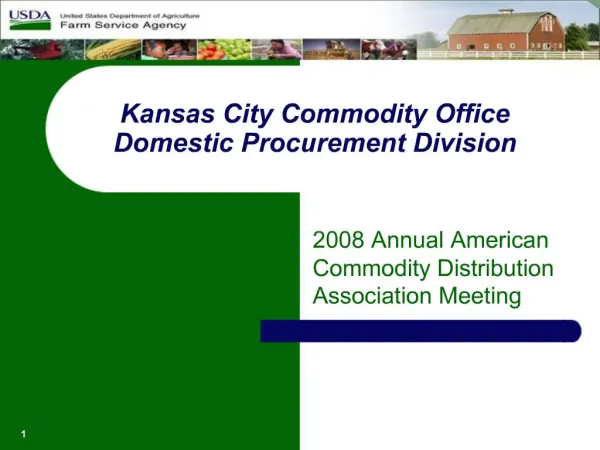 Kansas City Commodity Office Domestic Procurement Division