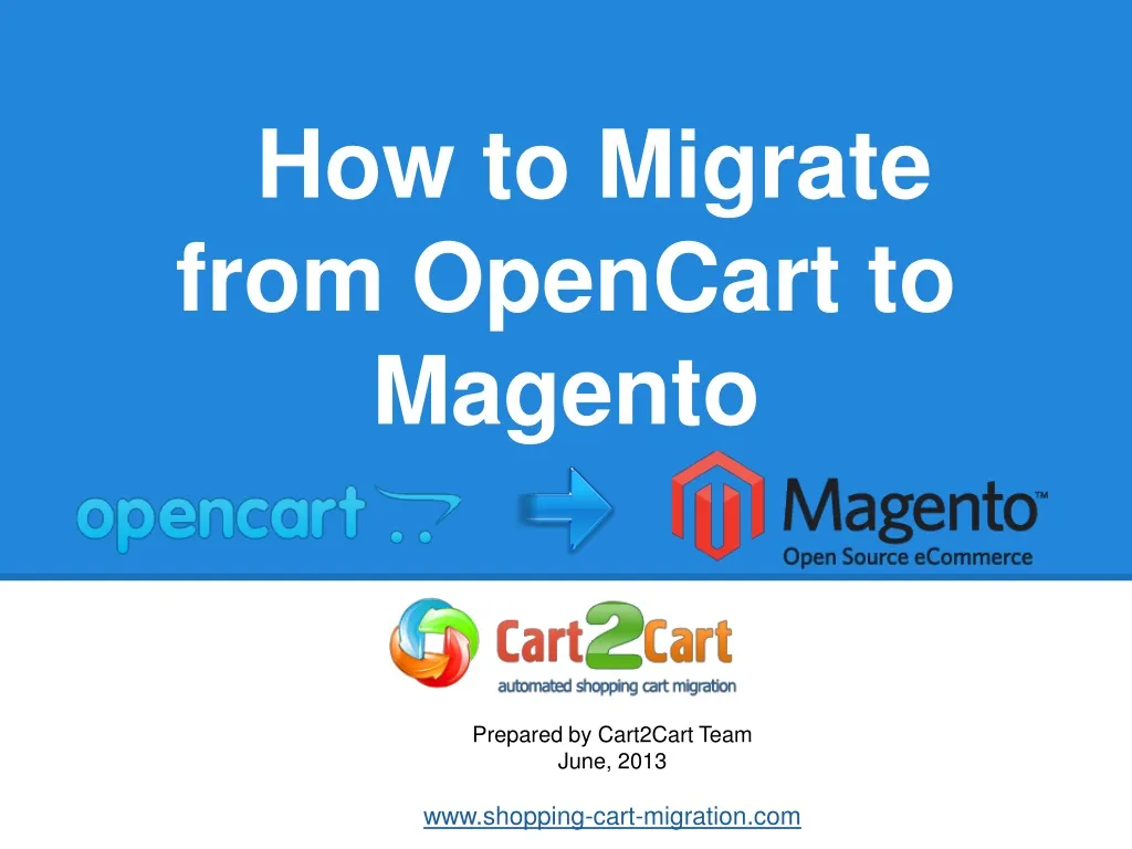 how to migrate from opencart to magento
