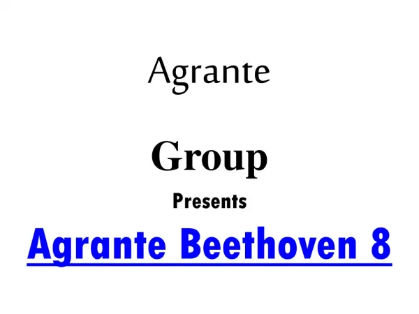 Agrante Beethoven 8 Gurgaon | +919650268727