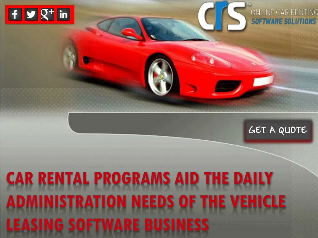 car rental programs aid the daily administration