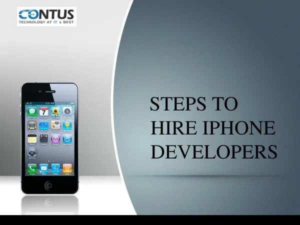 Steps to hire iPhone developers