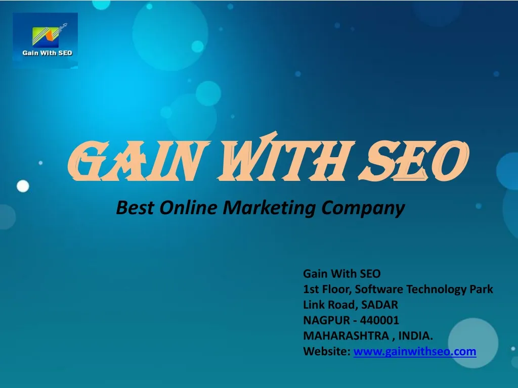 gain wi th seo best online marketing company