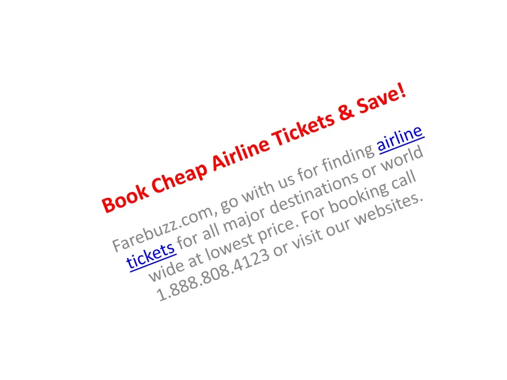book cheap airline tickets save