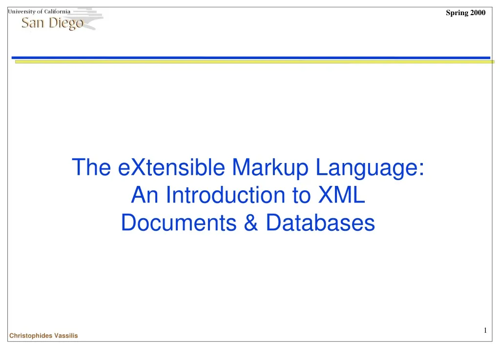 the extensible markup language an introduction to xml documents databases