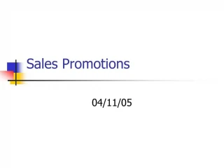 Sales Promotions - slide 1