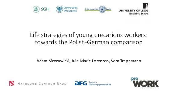 Life strategies of young precarious workers: towards the Polish-German comparison