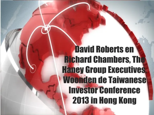 David Roberts en Richard Chambers, The Haney Group Executive