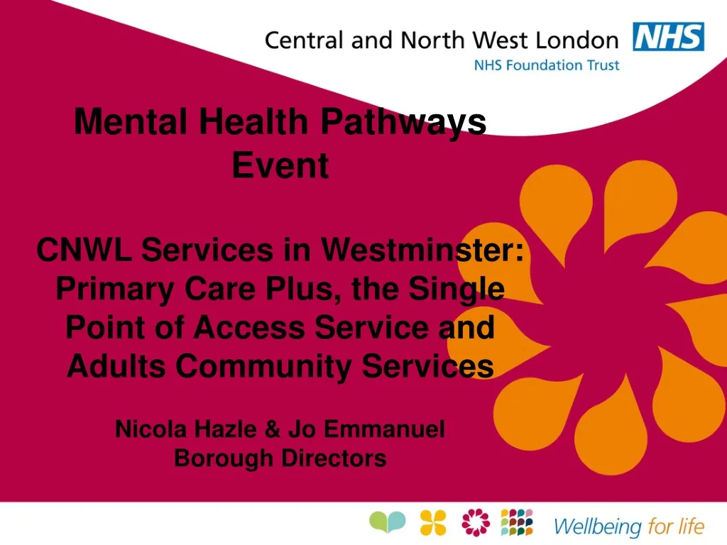 mental health pathways event cnwl services