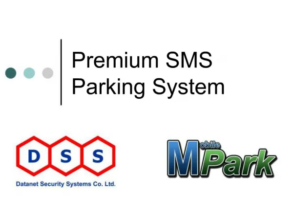 Premium SMS Parking System