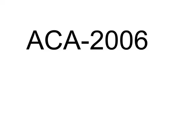 ACA-2006
