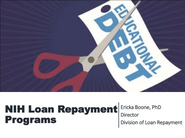 NIH Loan Repayment Programs