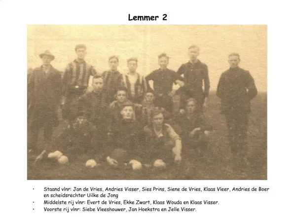 Lemmer 1A, kampioen hoofdklasse 1986-1987