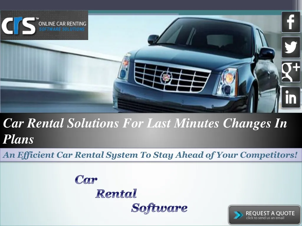 car rental solutions for last minutes changes