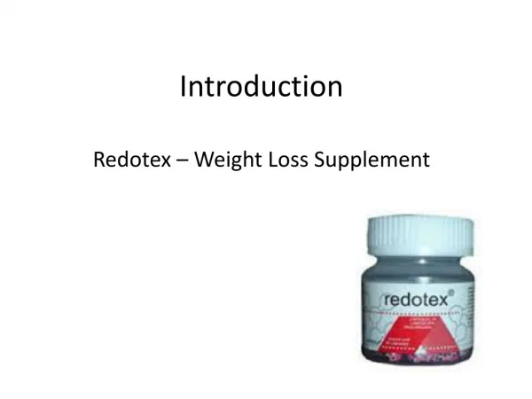 Redotex - Weight Loss Supplement