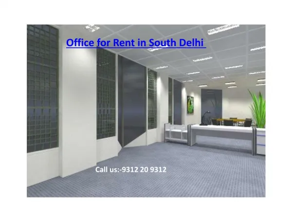 Rental Offices in South Delhi