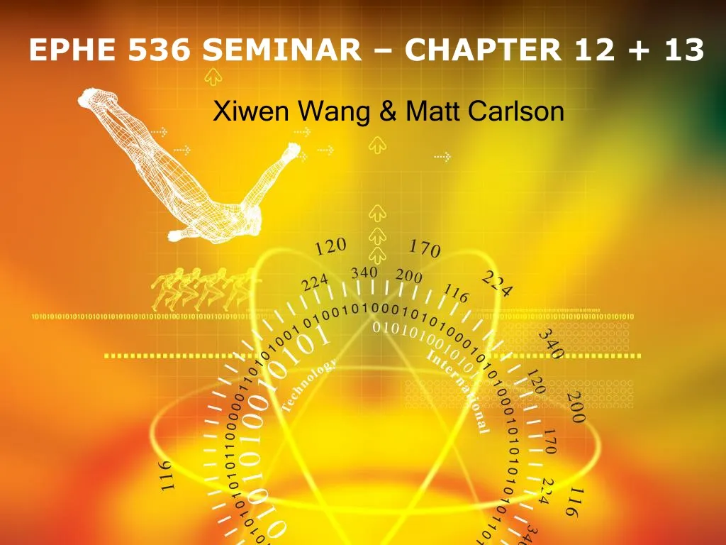 ephe 536 seminar chapter 12 13