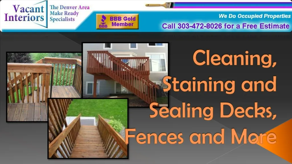 cleaning staining and sealing decks fences and more
