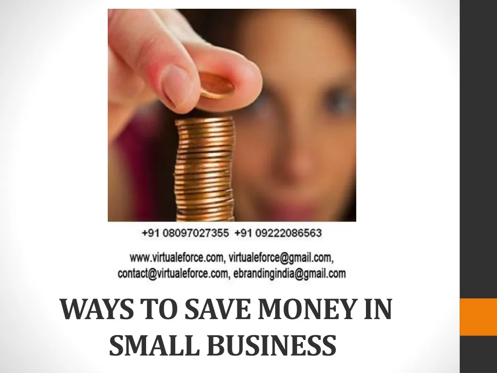ways to save money in small business