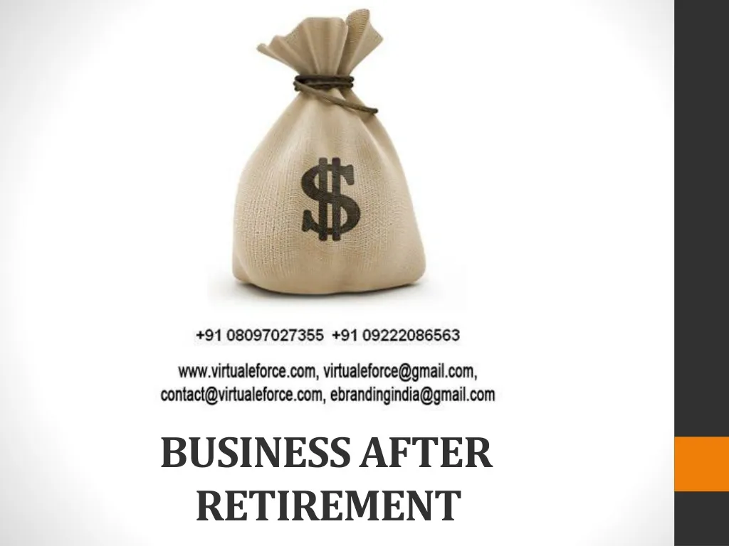 business after retirement